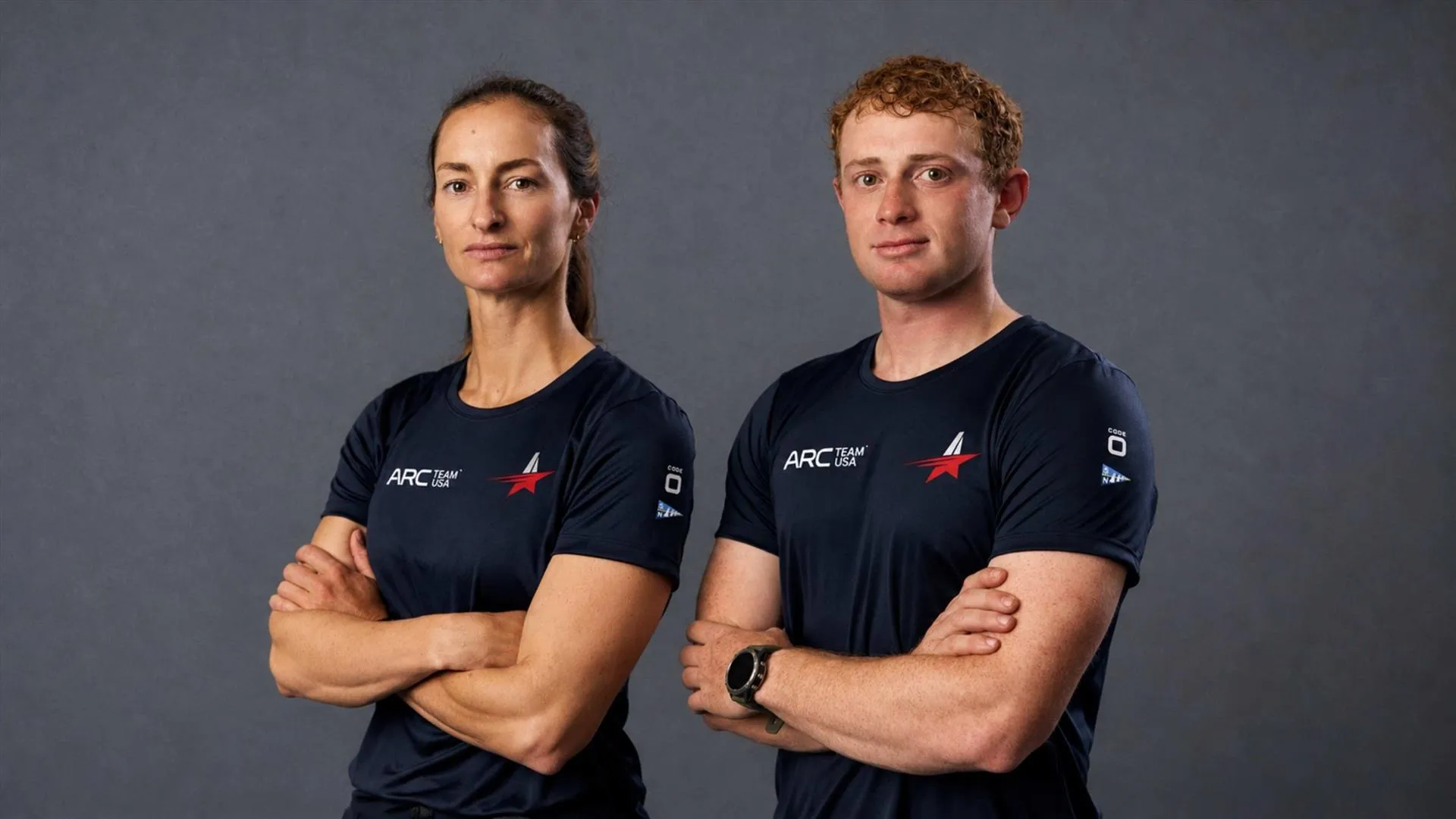 Annie Haeger i Ben Rosenberg w koszulkach ARC Team USA.