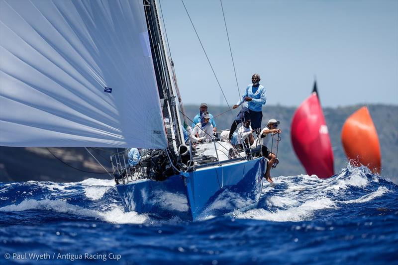 Jacht Danish Blue podczas Antigua Racing Cup 2026