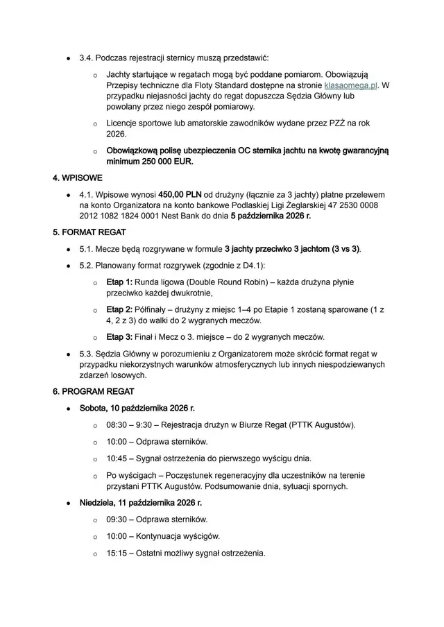 Zapowiedź Drużynowych Mistrzostw Podlasia w Augustowie