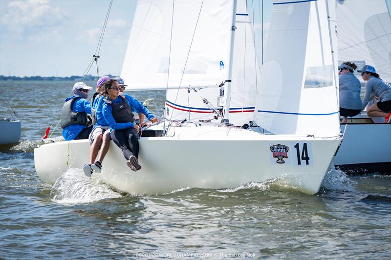 Glenn Darden's Baby Doll team during the Allstate Sugar Bowl J/22 Worlds at New Orleans
