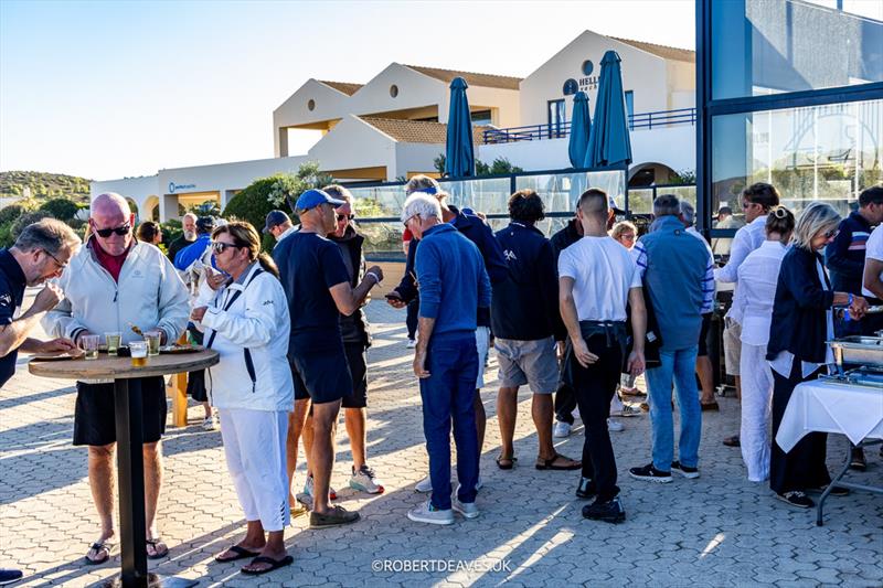 Greek Dock Party on Day 1 of the 2026 5.5 Metre World Championship