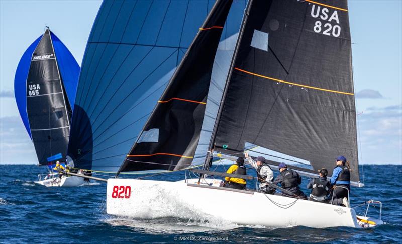 Załoga Sin Duda! z Lindsey Dudą na łodzi Melges 24