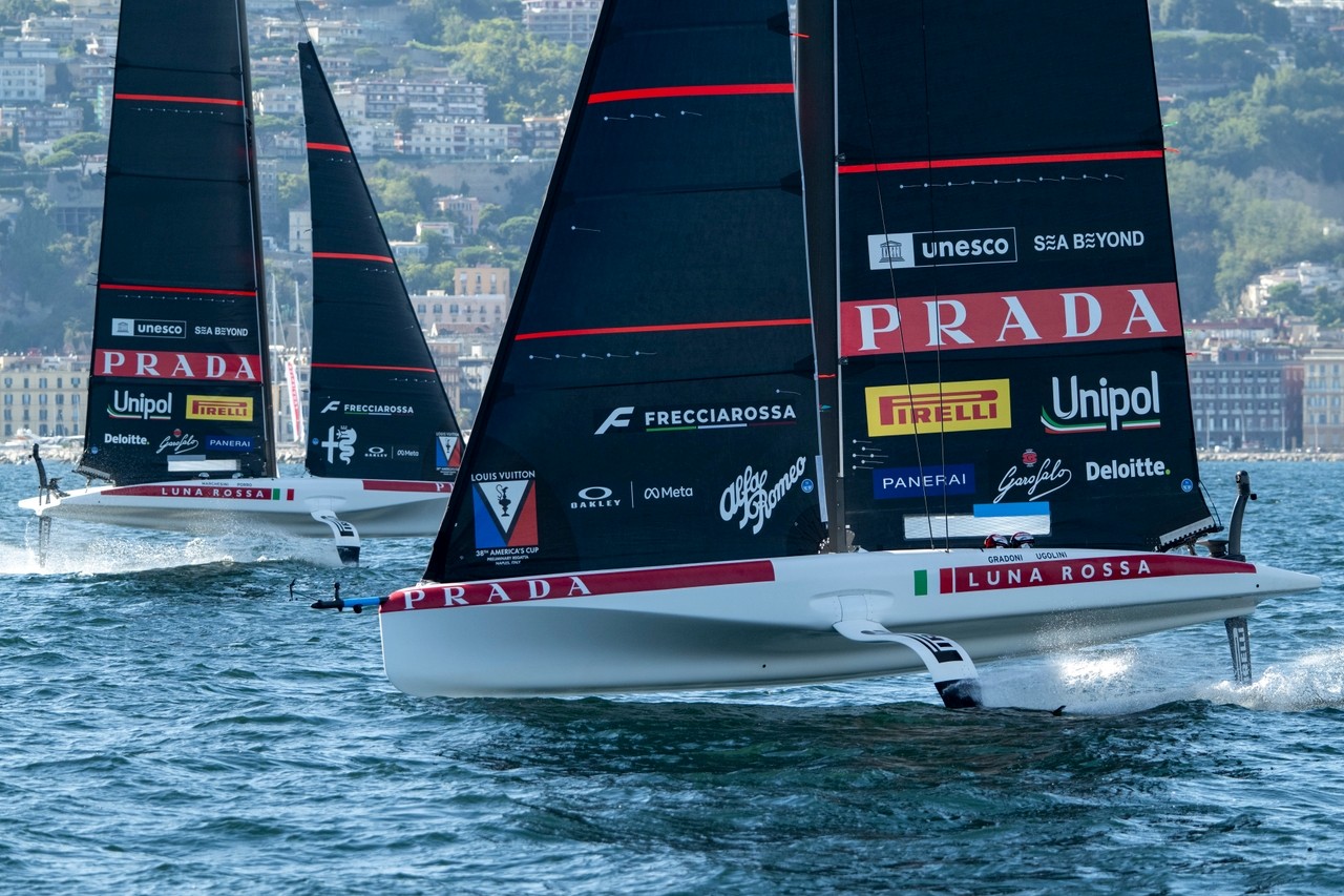 24 September 2026. Louis Vuitton 38th America's Cup - Preliminary Regatta Naples - Official Practice Race - LUNA ROSSA TEAM 1