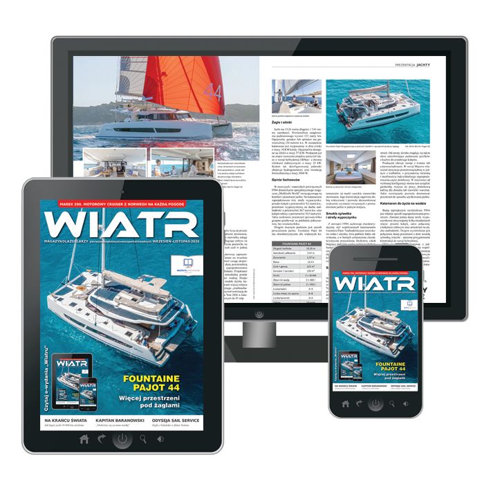 Nowy numer magazynu Wiatr wyświetlony na monitorze, tablecie i smartfonie