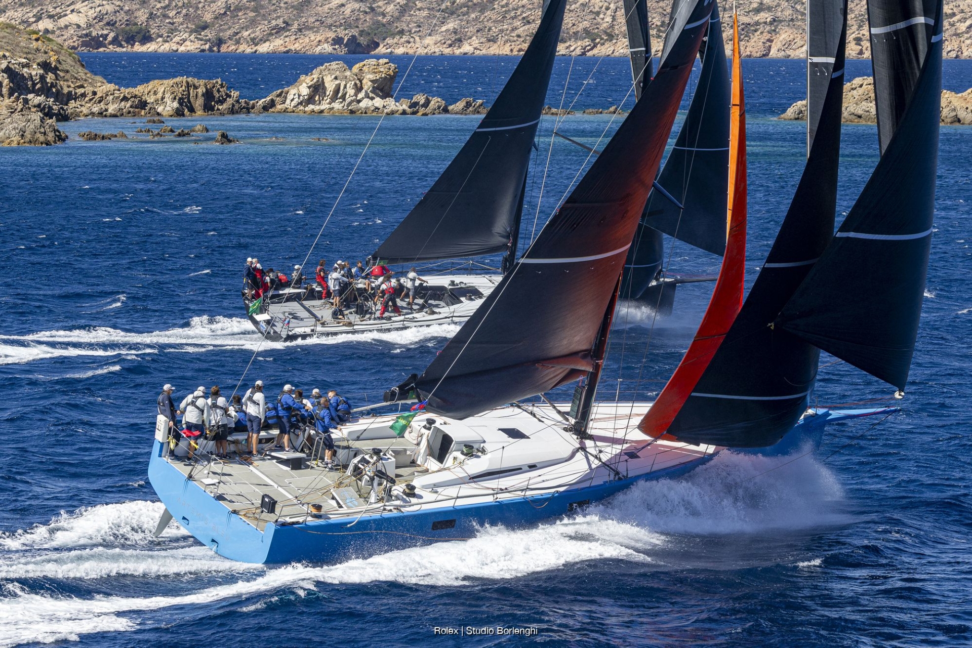 Maxi yacht rolex cup maxi w slizgu