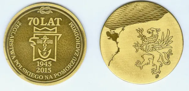 Medal „70 lat żeglarstwa polskiego na Pomorzu Zachodnim”