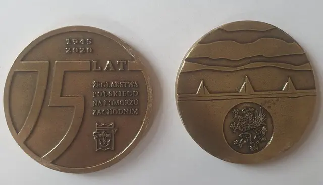 Medal „75 lat żeglarstwa polskiego na Pomorzu Zachodnim”