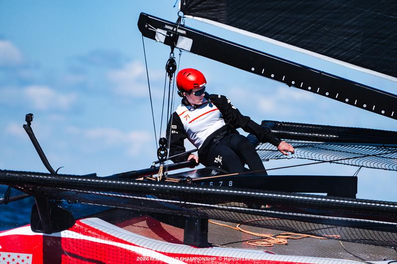 fot. Hannah Lee Noll Sternik Miles Julien podczas mistrzostw świata M32 2026