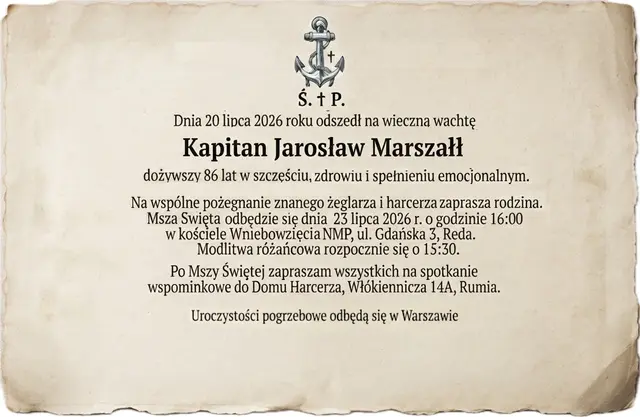 Informacje dot. pogrzebu
