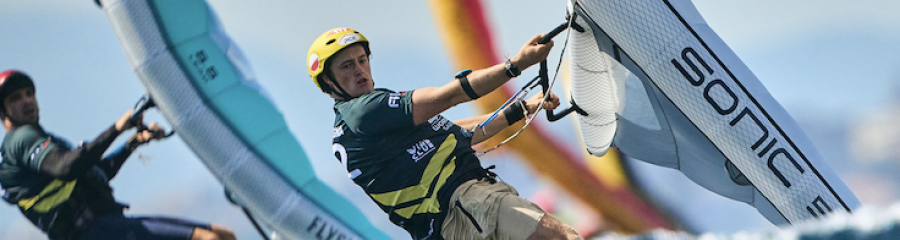 Kamil Manowiecki dziesiąty, Józef Krasowski 21. po dwóch dniach Pucharu Świata wingfoil na Sardynii