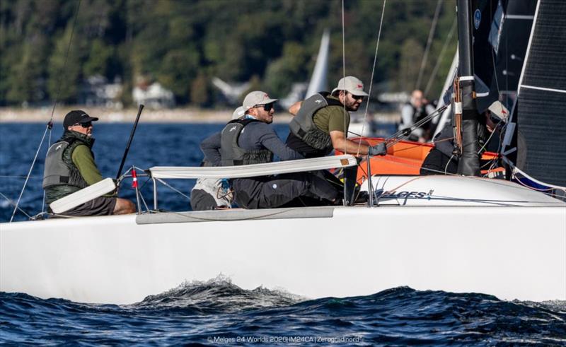 Wah Gwan (USA865) by Anthony Kotoun with Grant Janov, Jordan Janov, Franny Schulte and Stu McNay, remains firmly in control on Day 4 of the Melges 24 World Championship 2026
