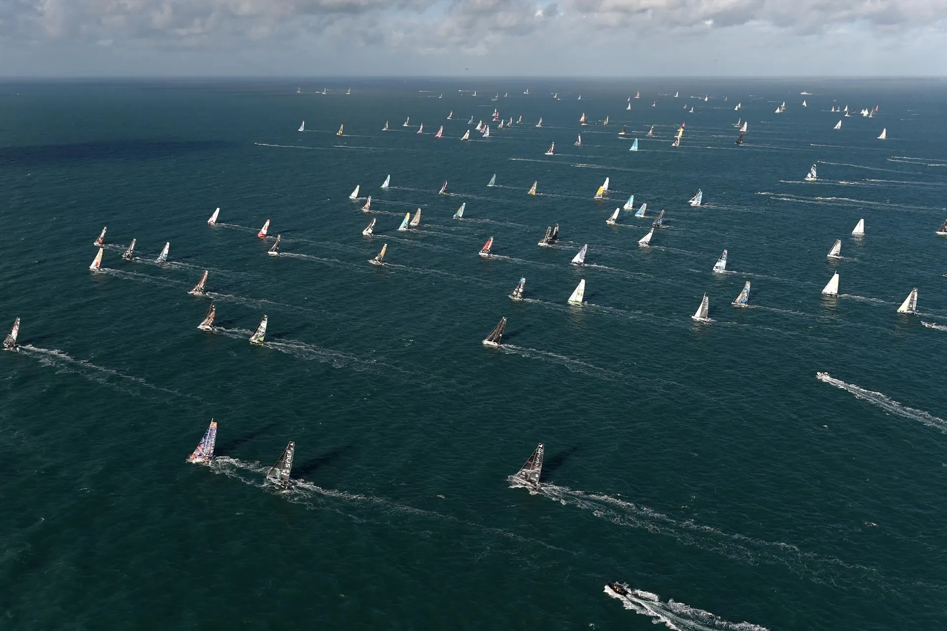 Start Route du Rhum u wybrzeży Saint-Malo w 2022 roku