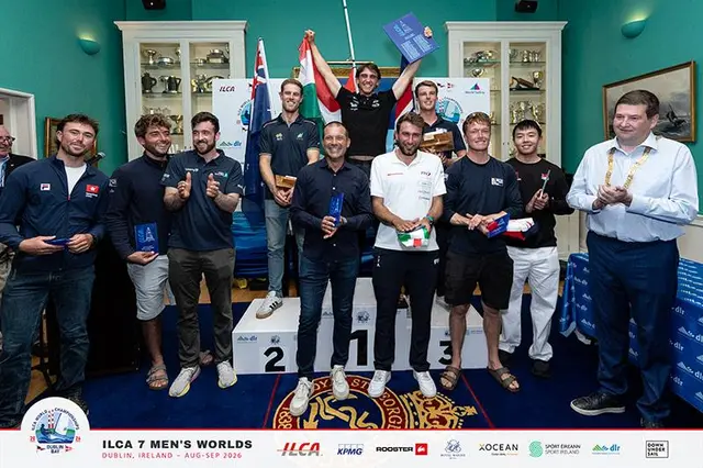 Prize Winners in the 2026 ILCA 7 Men's World Championship in Dublin Bay