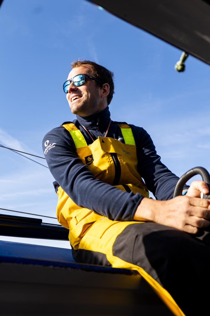 Sam Goodchild on board MACIF Santé Prévoyance