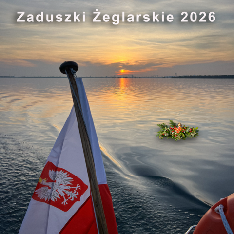 Zaduszki Żeglarskie w Szczecinie 1 listopada. Wieńce i znicze na wodzie u ujścia Regalicy dla tych na wiecznej wachcie