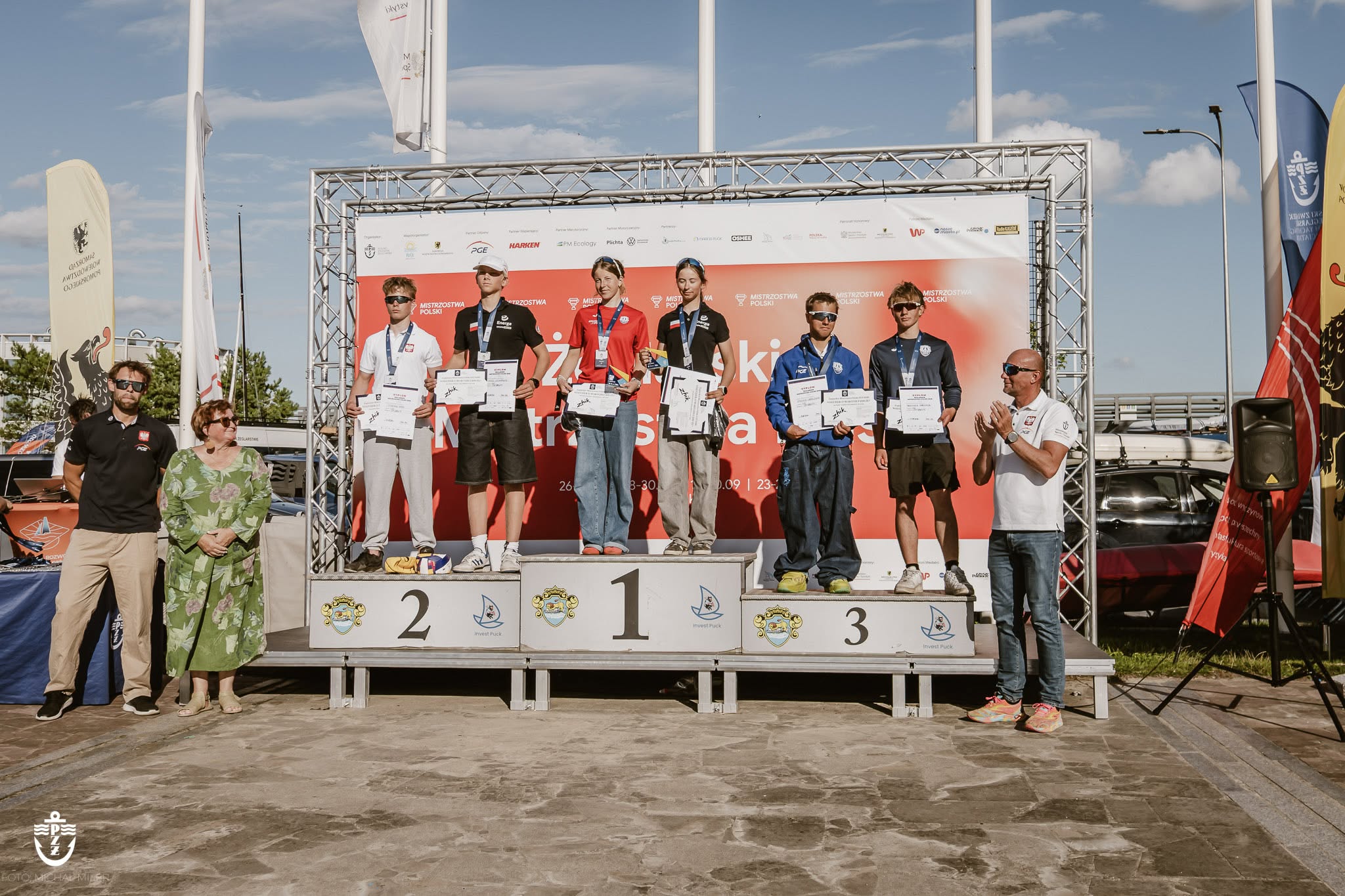 Ceremonia medalowa Żeglarskich Mistrzostw Polski 2026 w Pucku