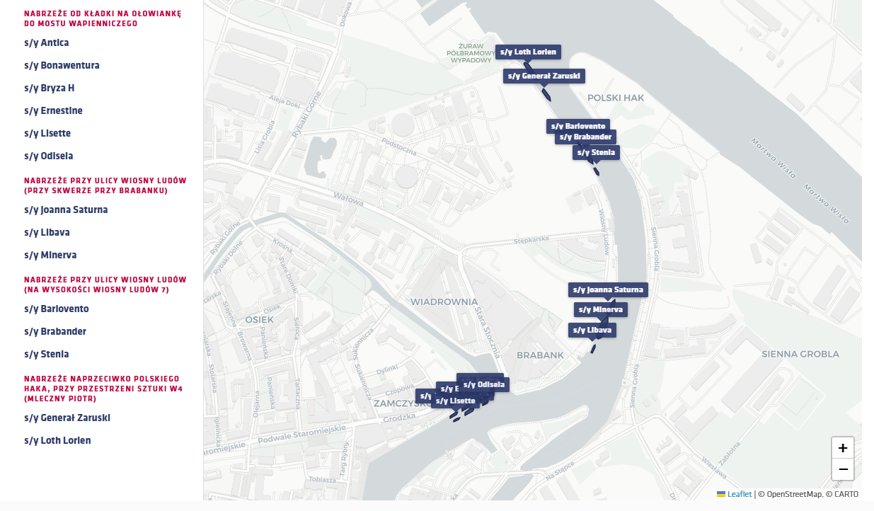 Mapa Baltic Sail 2026