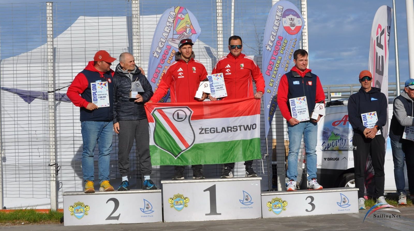 Podium klubowe Pucharu Polski 2025 w klasie Optimist